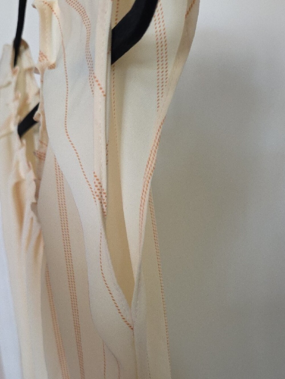 LC Lauren Conrad Light Yellow Blouse with Peach Pinstripes - Picture 7 of 10